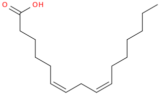 6,9 hexadecadienoic acid, (6z,9z) 